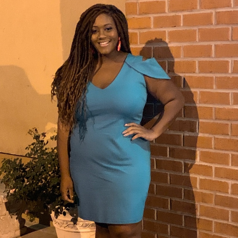 Turquoise dress